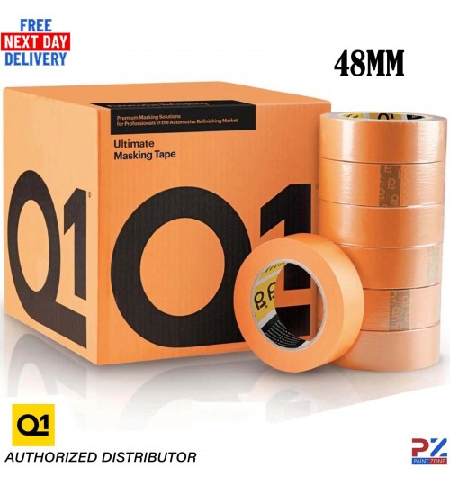 Q1 High Performance Orange 48mm Masking Tape – 120°C Spray Paint